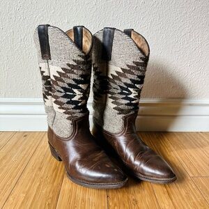 Frye Billy Navajo Blanket Western Boots - Size 8